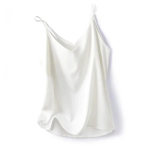 Women satin silk tank tops - women,