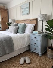 Blue Single Pine 3 Drawer