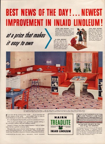 1940 nairn treadlite inlaid - -,