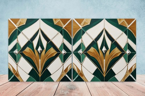 Art deco design ceramic tiles - ceramic,