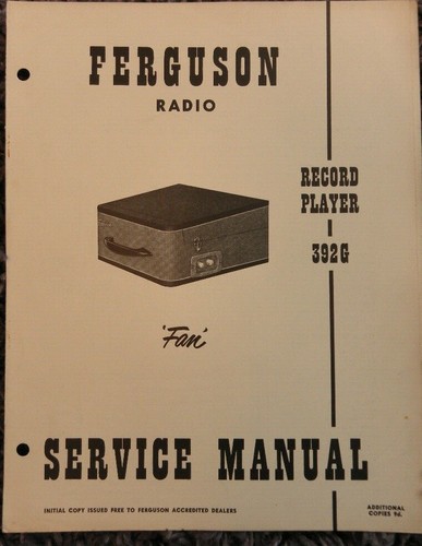 Ferguson radio record - ferguson, player