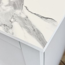 SALE Marble White Grey Compact Laminate Solid Core Worktop Kitchen Bathroom Bar