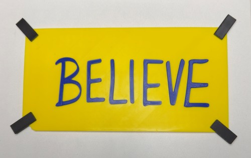 Ted lasso believe - believe, sign