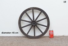 Vintage old wooden cart wagon wheel / 45 cm - FREE DELIVERY