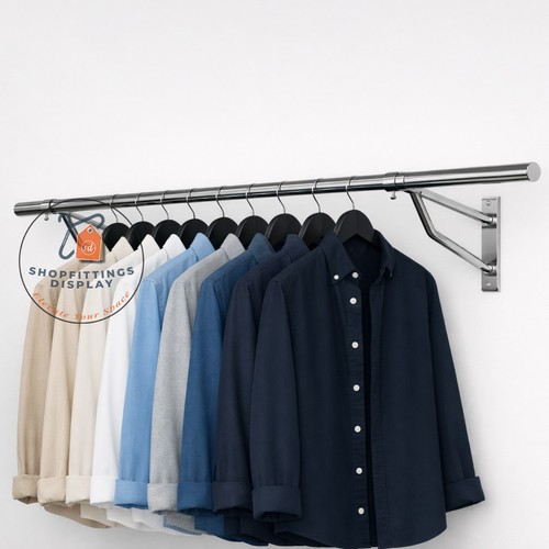 Garment clothes rail wall