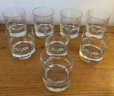 8 X Eternal Beau Whiskey Tumbler Glasses Good Solid Heavy Base . VGC ⭐️