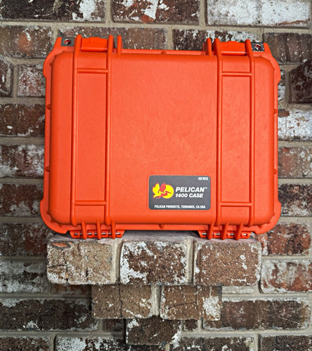 Pelican 1400 orange - orange, rigid