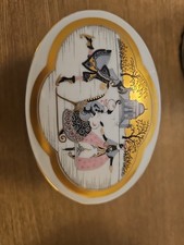 Antique Porcelain Rosenthal Trinket Box Hand Painted , Bavaria