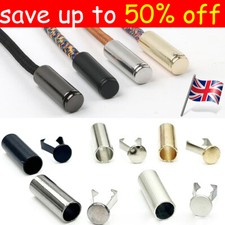 2PCS Drawstring Clips Stopper Part Metal Cord String Ends Toggle Hoodie Pants