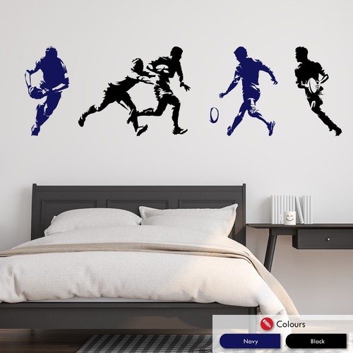 Large rugby player - large, wall