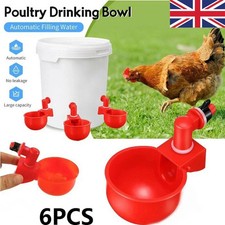 6x Automatic Chicken Water Cup