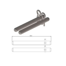 REAR BRAKE PAD PINS SUZUKI RGV