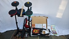 Xbox 2x Guitars, Drum Kit, Microphone, Band Hero, Guitar Hero Van Halen