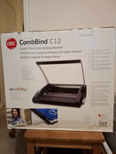 GBC CombBind C12 small office binding machine + various binding combs included.