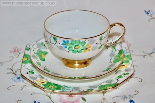 Hand painted art deco paragon - art,