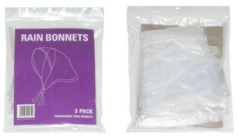 Rain bonnet waterproof clear - 3,