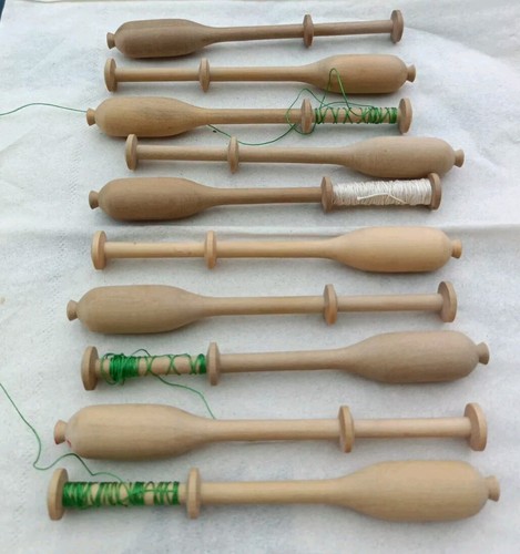 Wooden lace bobbins inch - wooden,