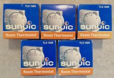 5 x Sunvic TLX 1005 Mains Operated Electronic Room Thermostat TLX-1005 Job Lot