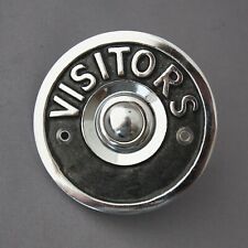 Chrome 'Visitors' Electric Bell Push