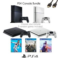 SONY PLAYSTATION 4 (PS4) 500GB OR 1TB PRO - CHOOSE BUNDLE - CONSOLE + GAMES