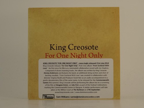King creosote for one - creosote, night