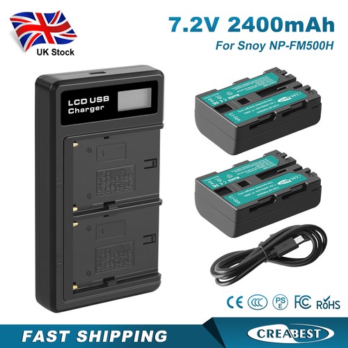 2pcs fm500h battery dual - 2pcs, np-fm500h