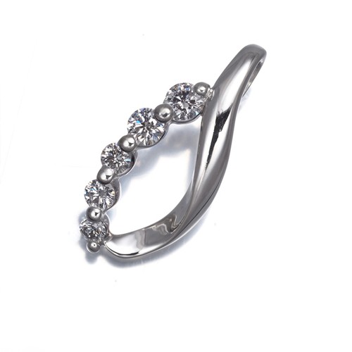 Pendant diamond 40ct 900 - 0.40ct, 5p