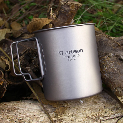 Titanium cup hiking - titanium,