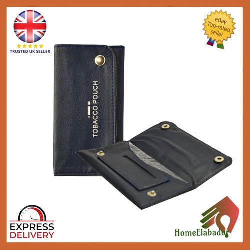 Quality leather tobacco bag - tobacco,