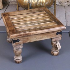 Mol Len Mango Wood Footstool