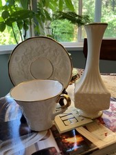 Embossed Aynsley Camellia Vase