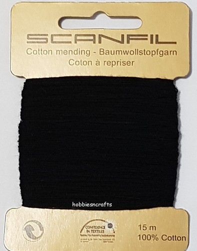 Black scanfil 100 cotton - black,