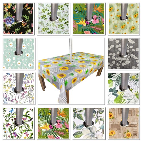 Wipe clean garden tablecloth - garden,