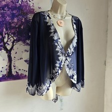 Chesca Navy Blue Sheer Mesh