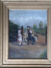 Antique original oil painting