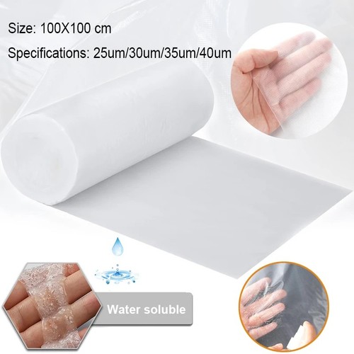 Water soluble embroidery - water-soluble,