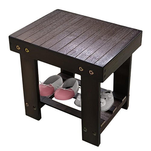 Wooden bamboo step stool - step,