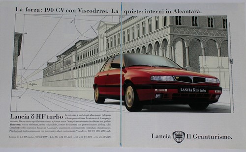 Advert advertising 1994 lancia - advert,