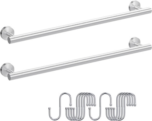 Pieces brushed nickel towel - 2,