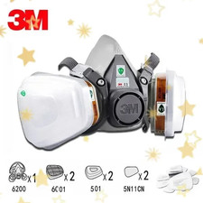 2026 3M 6200 Gas Mask spray