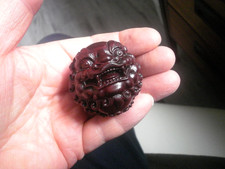 Carved mahogany redwood