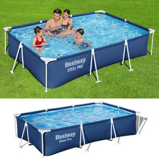 Above Ground Swimming Pool Set Bestway Power Steel Swim Paddling Pool - 3300L