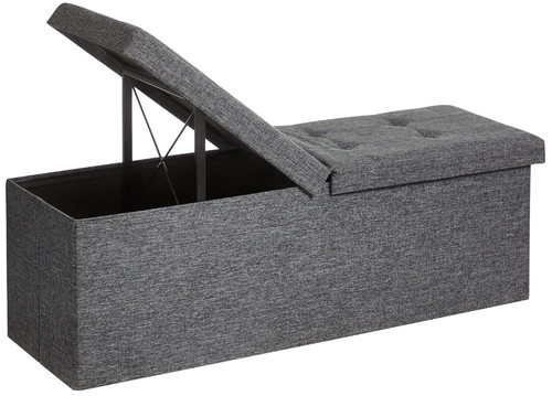 Foldable storage ottoman - 43",