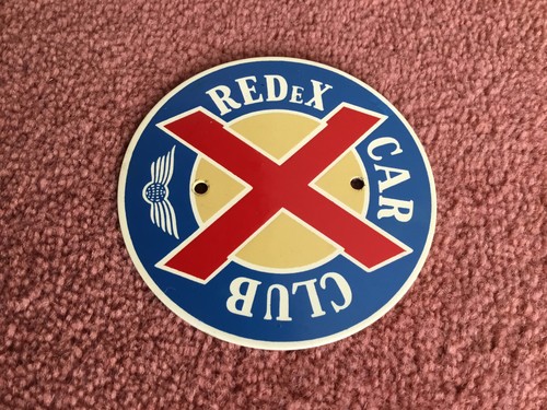 Vintage car badge red x - car, badge.(