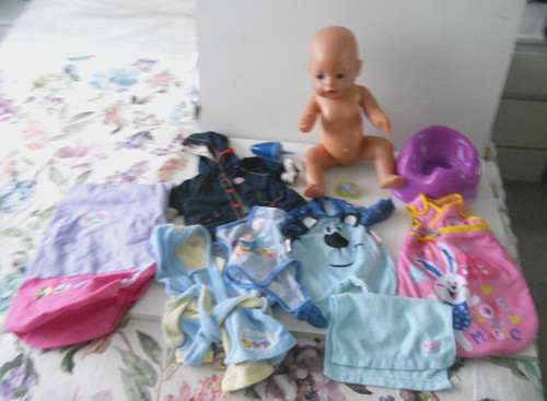 Baby born boy doll blue - born,