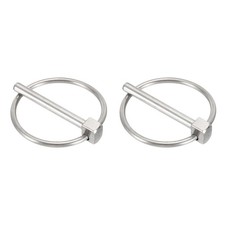 2Pcs Lynch Pin (1/4" x 2"(D x