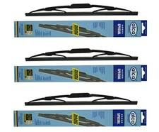 3x Windscreen Wiper Blades by ALCA Fits Seat Inca 1995-2003
