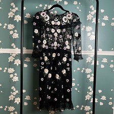 Needle And Thread Sequin Dress Size 8UK 4US S Floral Embellished Feminine Party