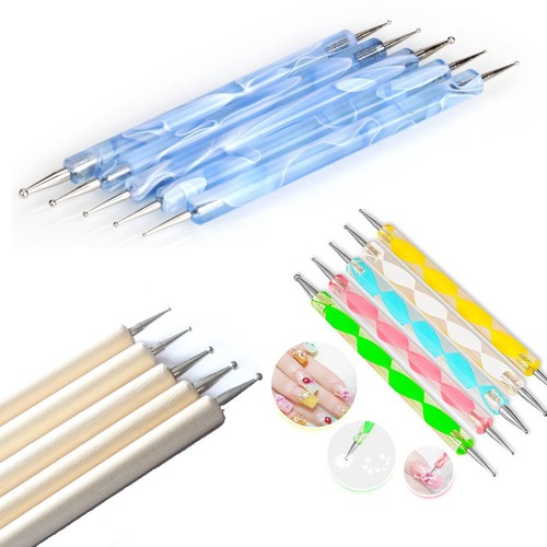 Color 5pcs dotting manicure - color,