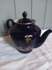 Vintage Russian  Federation, USSR, Cobalt Blue , Gold Lomonov Teapot 
